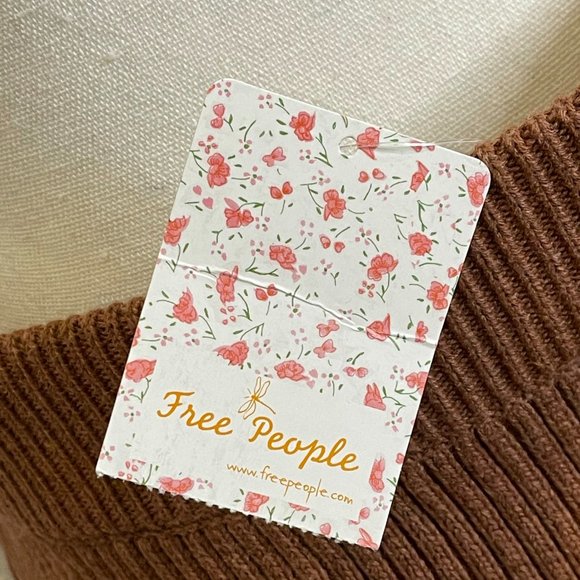 NWT Free People Solid Gold Sweater Skirt L - Picture 6 of 6